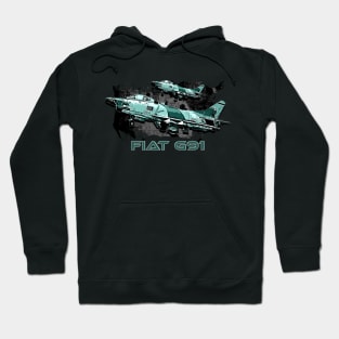 Fiat G91 Italian fighter jet Hoodie